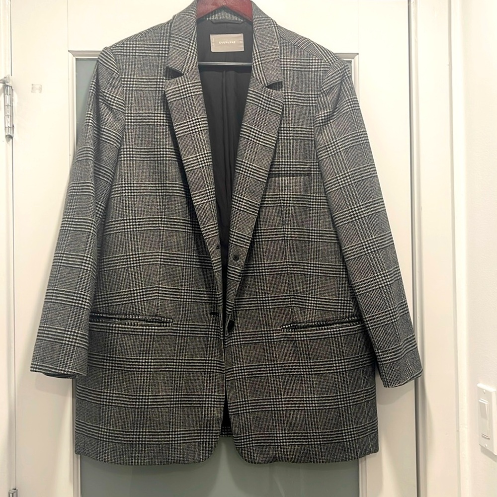 NWOT Everlane Plaid Blazer